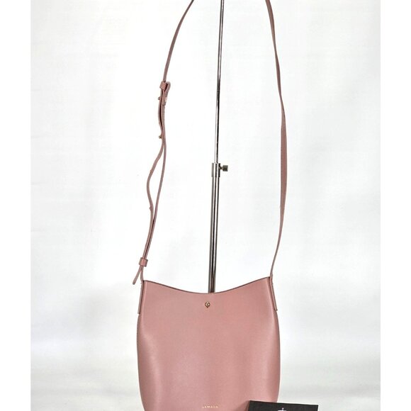 ANTHROPOLOGIE Women's Blush Samara Bucket Shoulder Bag Crossbody Size M 1234 - Picture 2 of 14